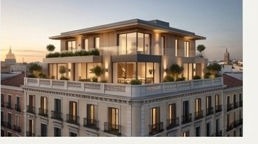 Ático de lujo terminado sobre edificio histórico
